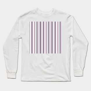 Vertical stripes in purple color harmony Long Sleeve T-Shirt